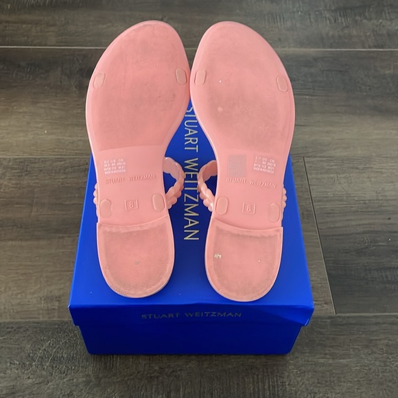 Stuart Weitzman Semi Shine Rubber Sandals - Picture 5 of 6